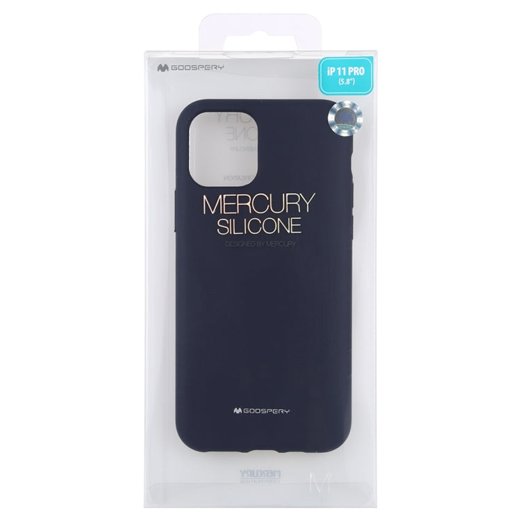 For iPhone 11 Pro GOOSPERY SILICONE Solid Color Soft Liquid Silicone Shockproof Soft TPU Case