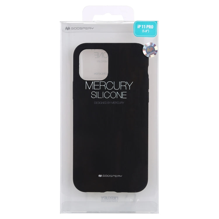 For iPhone 11 Pro GOOSPERY SILICONE Solid Color Soft Liquid Silicone Shockproof Soft TPU Case
