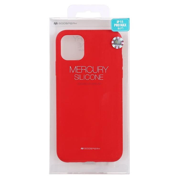 For iPhone 11 Pro Max GOOSPERY SILICONE Solid Color Soft Liquid Silicone Shockproof Soft TPU Case