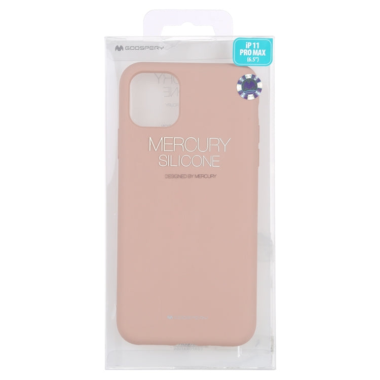 For iPhone 11 Pro Max GOOSPERY SILICONE Solid Color Soft Liquid Silicone Shockproof Soft TPU Case