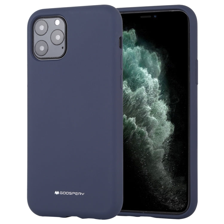 For iPhone 11 Pro Max GOOSPERY SILICONE Solid Color Soft Liquid Silicone Shockproof Soft TPU Case