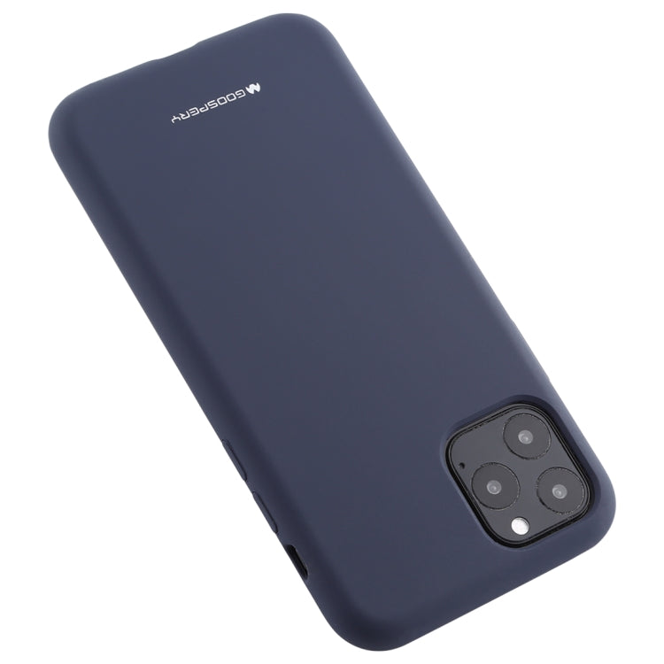 For iPhone 11 Pro Max GOOSPERY SILICONE Solid Color Soft Liquid Silicone Shockproof Soft TPU Case