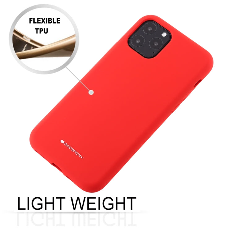 For iPhone 11 Pro Max GOOSPERY SILICONE Solid Color Soft Liquid Silicone Shockproof Soft TPU Case