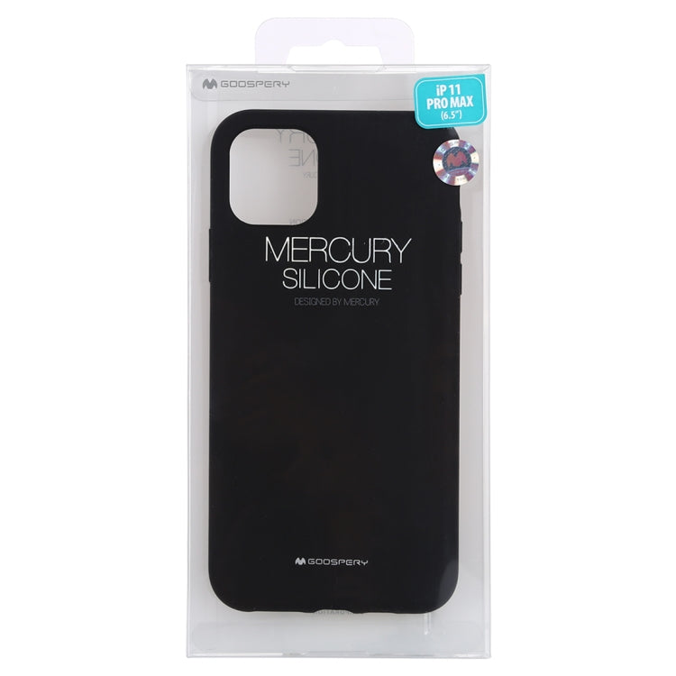 For iPhone 11 Pro Max GOOSPERY SILICONE Solid Color Soft Liquid Silicone Shockproof Soft TPU Case