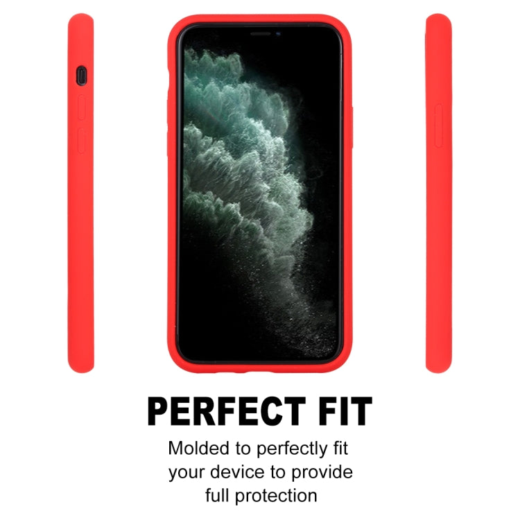 For iPhone 11 Pro Max GOOSPERY SILICONE Solid Color Soft Liquid Silicone Shockproof Soft TPU Case