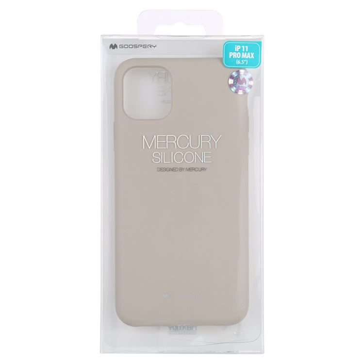 For iPhone 11 Pro Max GOOSPERY SILICONE Solid Color Soft Liquid Silicone Shockproof Soft TPU Case
