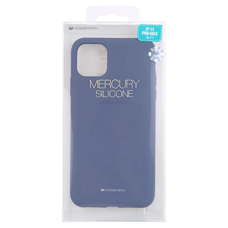 For iPhone 11 Pro Max GOOSPERY SILICONE Solid Color Soft Liquid Silicone Shockproof Soft TPU Case