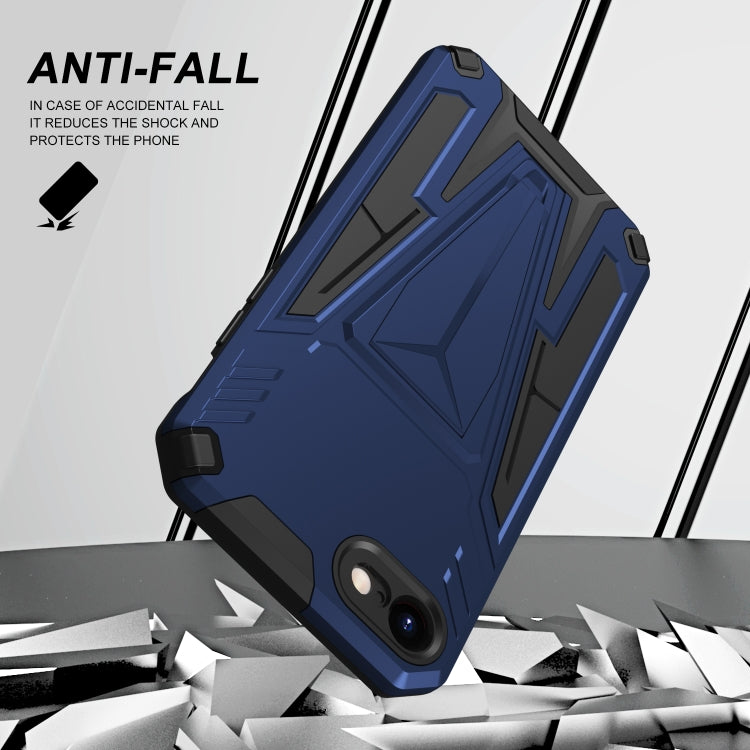 For iPhone SE 2022 / SE 2020 / 8 / 7 Super V Armor PC + TPU Shockproof Case with Invisible Holder