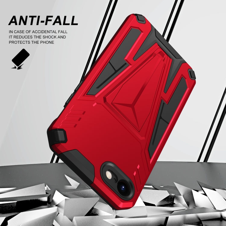 For iPhone SE 2022 / SE 2020 / 8 / 7 Super V Armor PC + TPU Shockproof Case with Invisible Holder
