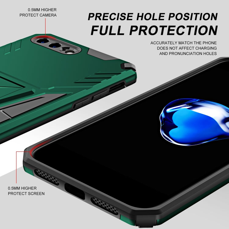 Super V Armor PC + TPU Shockproof Case with Invisible Holder For iPhone 8 Plus / 7 Plus