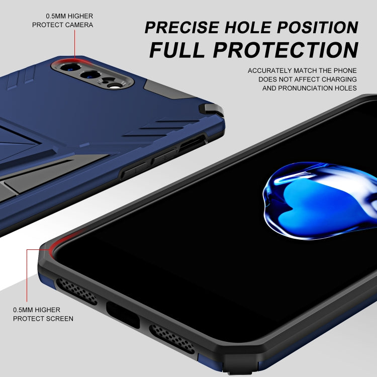 Super V Armor PC + TPU Shockproof Case with Invisible Holder For iPhone 8 Plus / 7 Plus