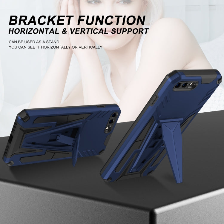 Super V Armor PC + TPU Shockproof Case with Invisible Holder For iPhone 8 Plus / 7 Plus