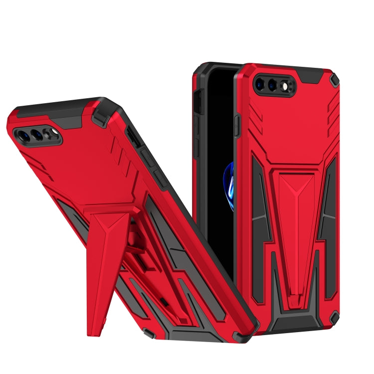 Super V Armor PC + TPU Shockproof Case with Invisible Holder For iPhone 8 Plus / 7 Plus