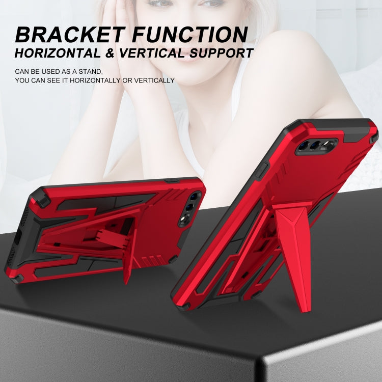 Super V Armor PC + TPU Shockproof Case with Invisible Holder For iPhone 8 Plus / 7 Plus