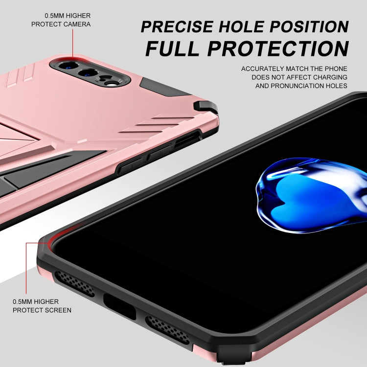 Super V Armor PC + TPU Shockproof Case with Invisible Holder For iPhone 8 Plus / 7 Plus
