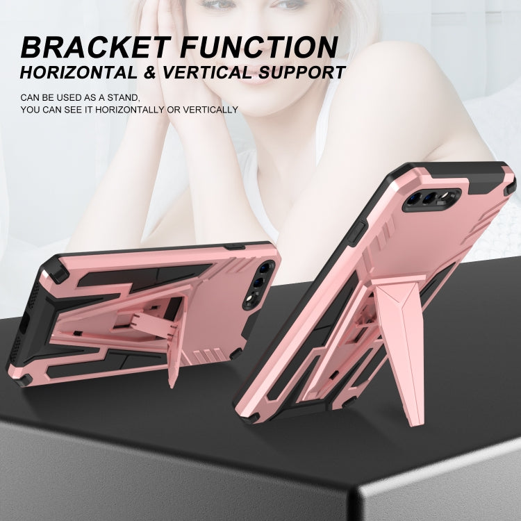 Super V Armor PC + TPU Shockproof Case with Invisible Holder For iPhone 8 Plus / 7 Plus