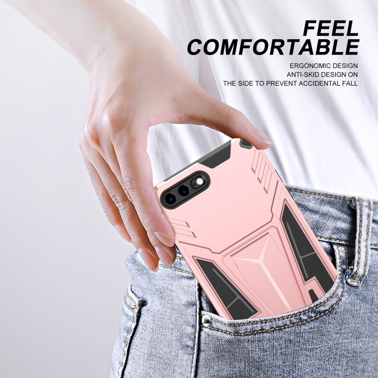 Super V Armor PC + TPU Shockproof Case with Invisible Holder For iPhone 8 Plus / 7 Plus