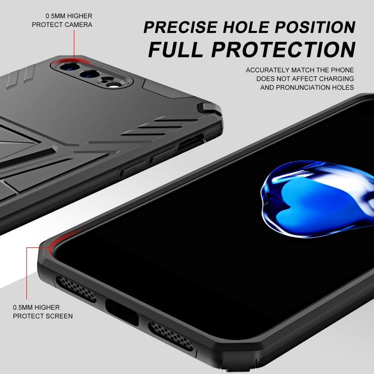 Super V Armor PC + TPU Shockproof Case with Invisible Holder For iPhone 8 Plus / 7 Plus