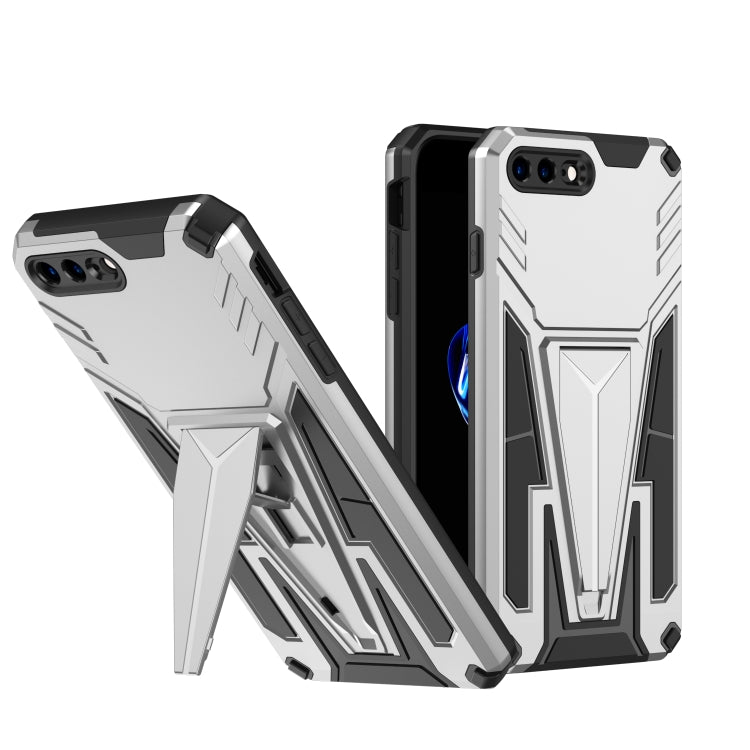 Super V Armor PC + TPU Shockproof Case with Invisible Holder For iPhone 8 Plus / 7 Plus
