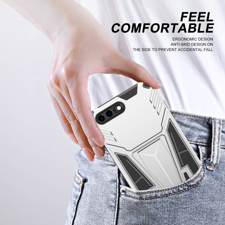 Super V Armor PC + TPU Shockproof Case with Invisible Holder For iPhone 8 Plus / 7 Plus