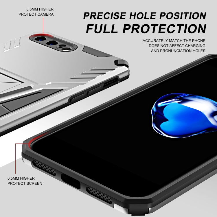 Super V Armor PC + TPU Shockproof Case with Invisible Holder For iPhone 8 Plus / 7 Plus