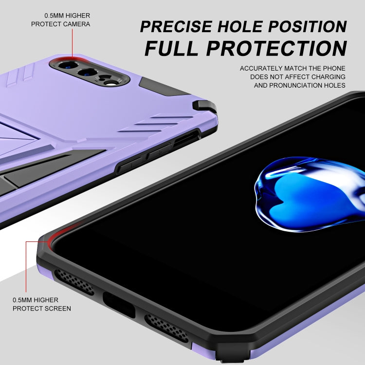 Super V Armor PC + TPU Shockproof Case with Invisible Holder For iPhone 8 Plus / 7 Plus