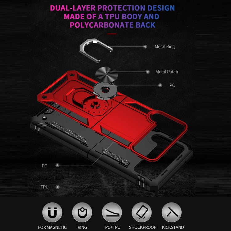 For Samsung Galaxy Z Flip3 5G Folding Shockproof TPU + PC Protective Case with 360 Degree Rotating Holder