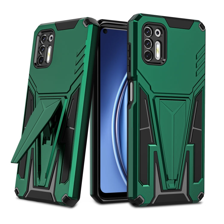 For Motorola Moto G Stylus 2021 Super V Armor PC + TPU Shockproof Case with Invisible Holder