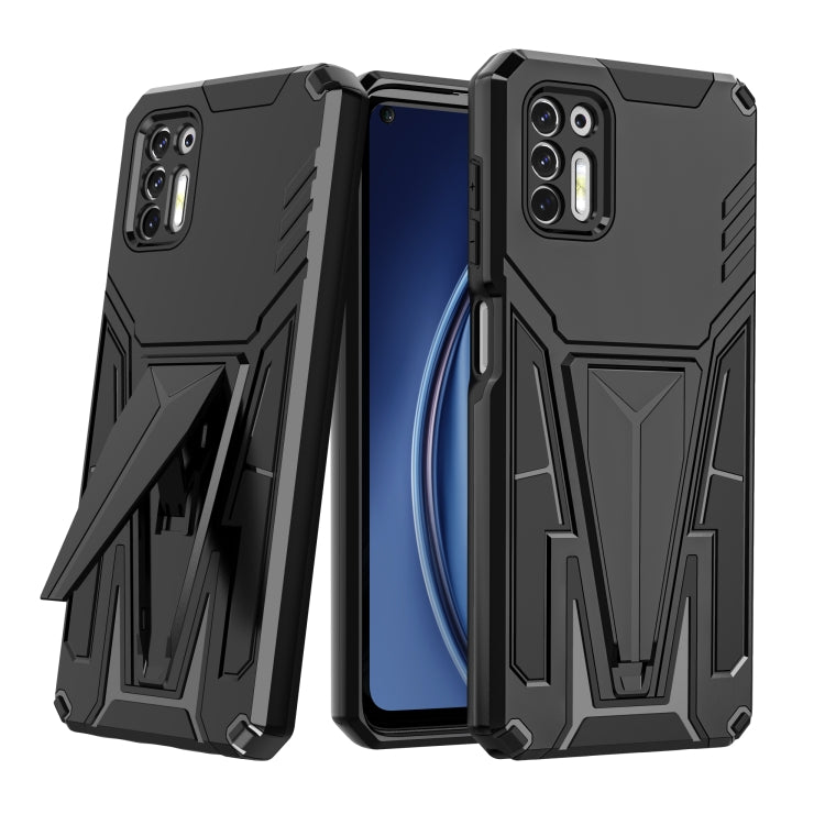 For Motorola Moto G Stylus 2021 Super V Armor PC + TPU Shockproof Case with Invisible Holder