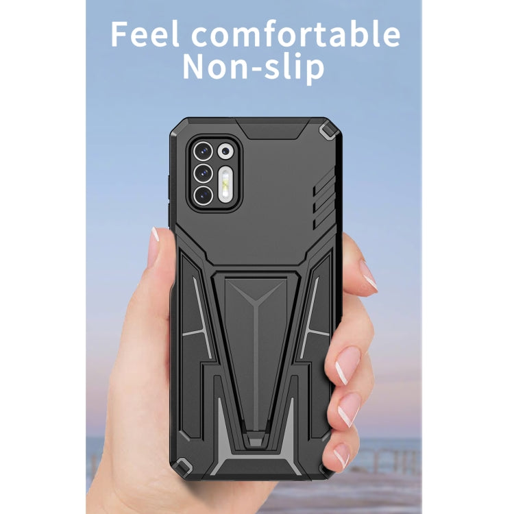For Motorola Moto G Stylus 2021 Super V Armor PC + TPU Shockproof Case with Invisible Holder