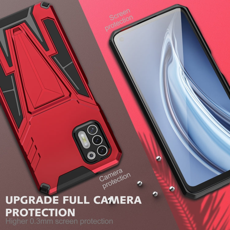 For Motorola Moto G Stylus 2021 Super V Armor PC + TPU Shockproof Case with Invisible Holder