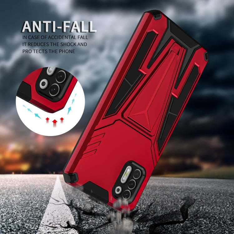 For Motorola Moto G Stylus 2021 Super V Armor PC + TPU Shockproof Case with Invisible Holder
