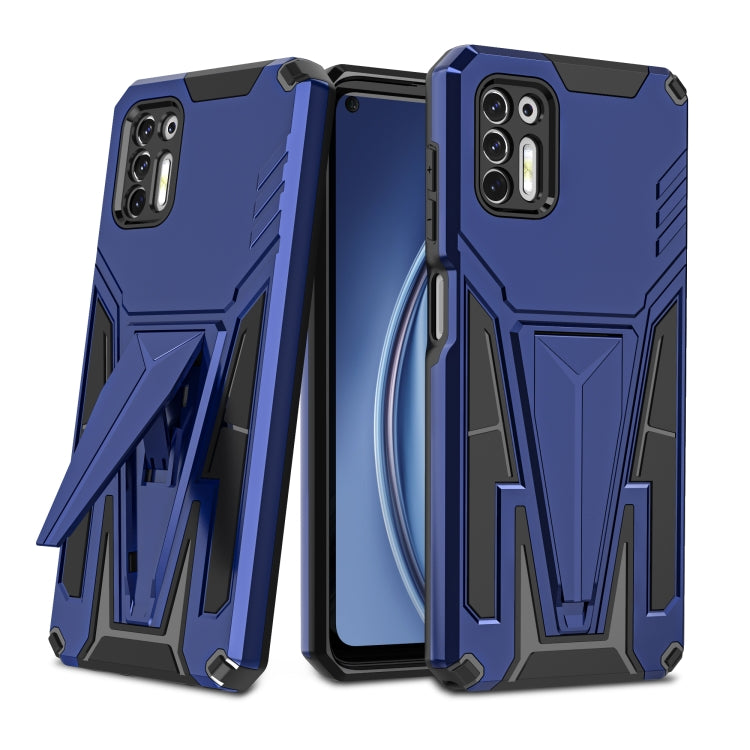 For Motorola Moto G Stylus 2021 Super V Armor PC + TPU Shockproof Case with Invisible Holder