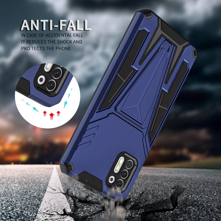 For Motorola Moto G Stylus 2021 Super V Armor PC + TPU Shockproof Case with Invisible Holder