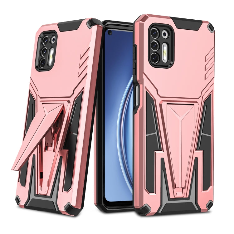For Motorola Moto G Stylus 2021 Super V Armor PC + TPU Shockproof Case with Invisible Holder