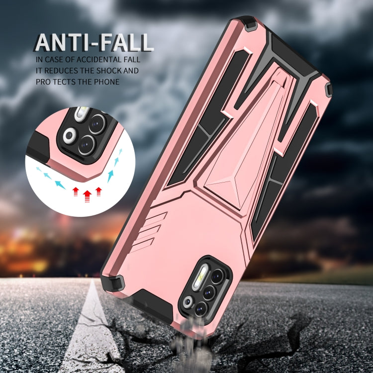 For Motorola Moto G Stylus 2021 Super V Armor PC + TPU Shockproof Case with Invisible Holder