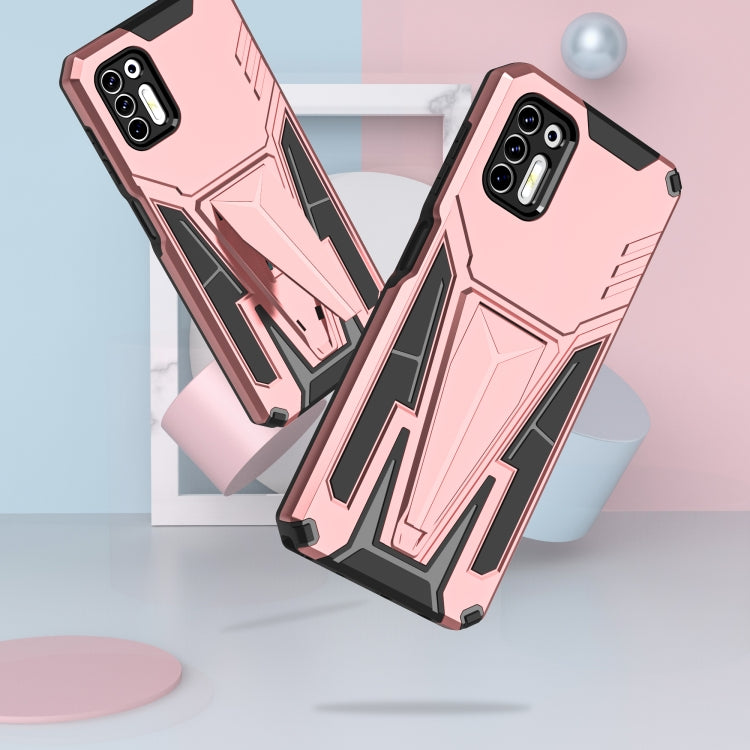 For Motorola Moto G Stylus 2021 Super V Armor PC + TPU Shockproof Case with Invisible Holder