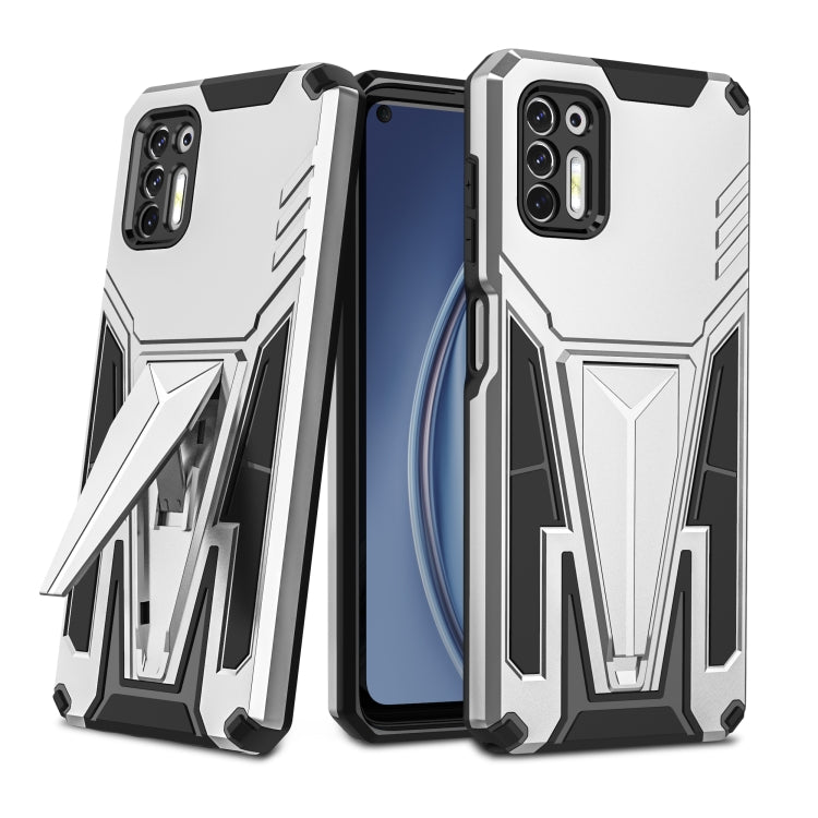 For Motorola Moto G Stylus 2021 Super V Armor PC + TPU Shockproof Case with Invisible Holder