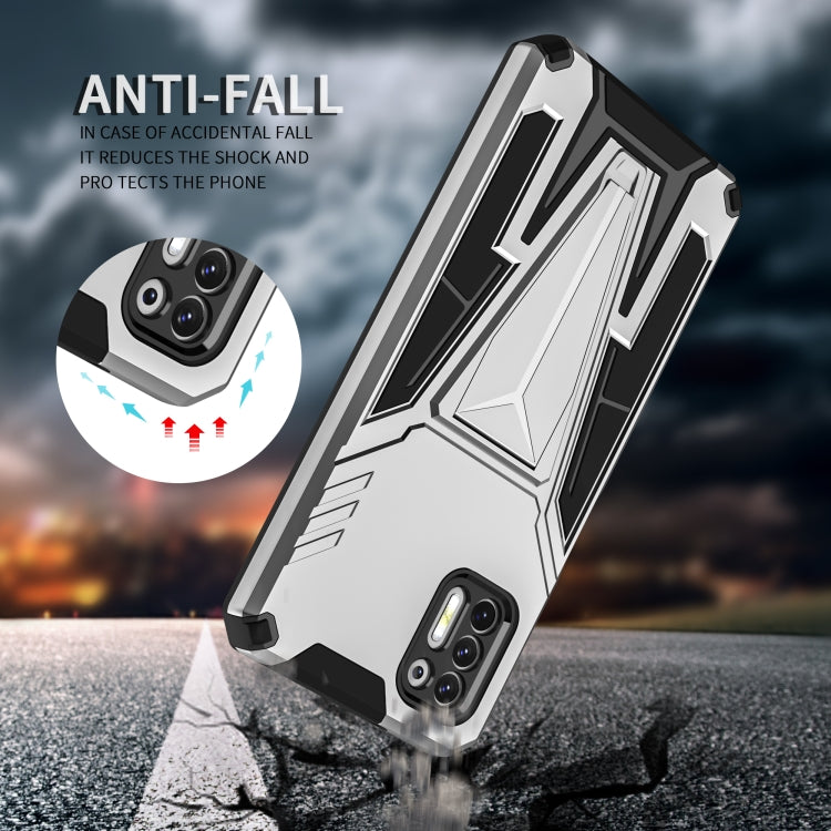 For Motorola Moto G Stylus 2021 Super V Armor PC + TPU Shockproof Case with Invisible Holder