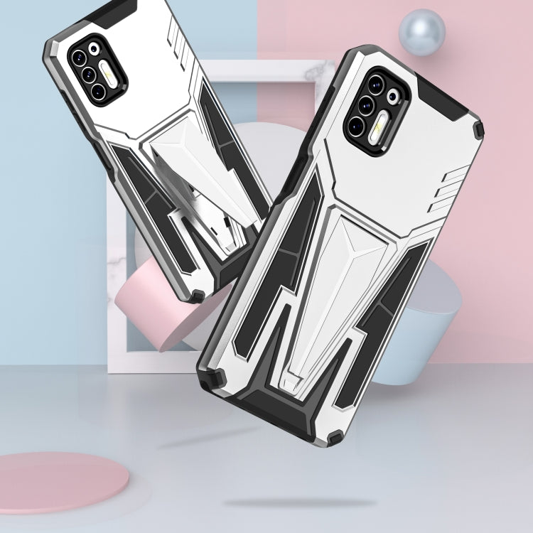 For Motorola Moto G Stylus 2021 Super V Armor PC + TPU Shockproof Case with Invisible Holder