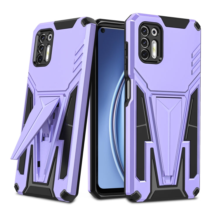 For Motorola Moto G Stylus 2021 Super V Armor PC + TPU Shockproof Case with Invisible Holder