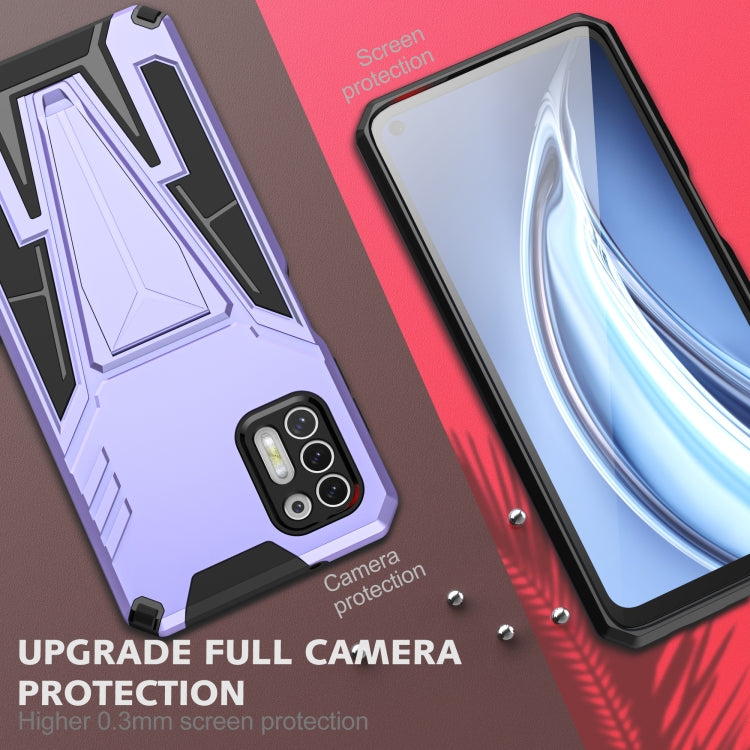 For Motorola Moto G Stylus 2021 Super V Armor PC + TPU Shockproof Case with Invisible Holder