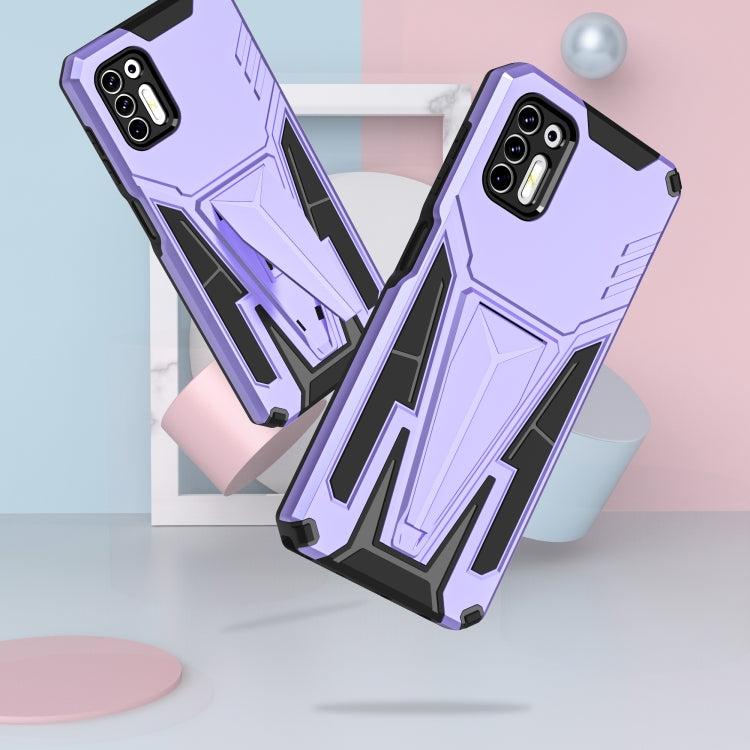 For Motorola Moto G Stylus 2021 Super V Armor PC + TPU Shockproof Case with Invisible Holder