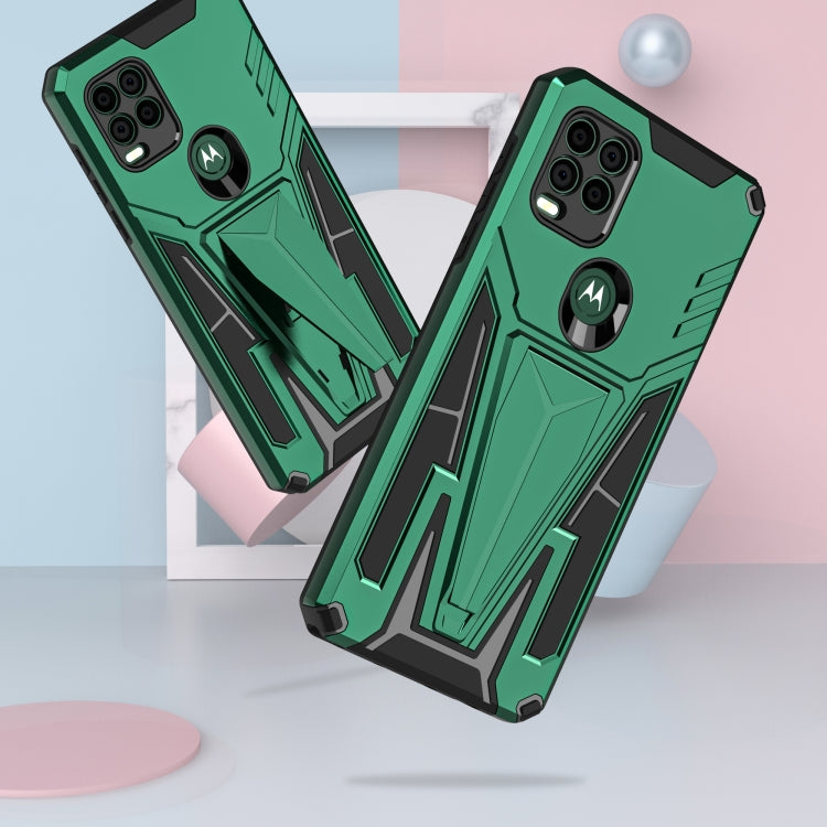 For Motorola Moto G Stylus 5G Super V Armor PC + TPU Shockproof Case with Invisible Holder