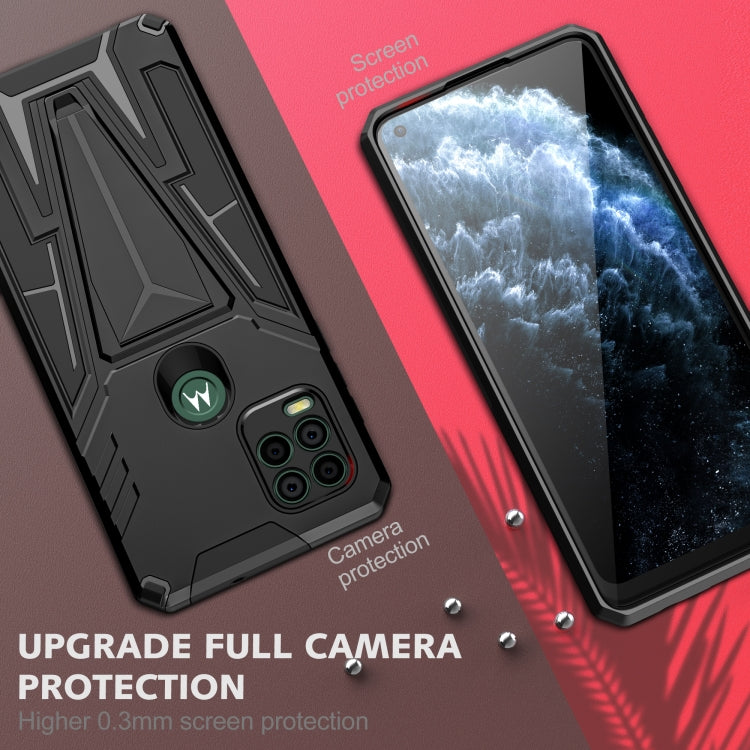 For Motorola Moto G Stylus 5G Super V Armor PC + TPU Shockproof Case with Invisible Holder