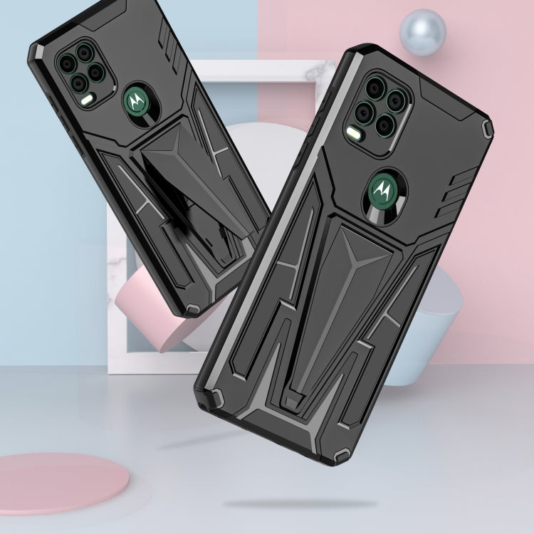 For Motorola Moto G Stylus 5G Super V Armor PC + TPU Shockproof Case with Invisible Holder