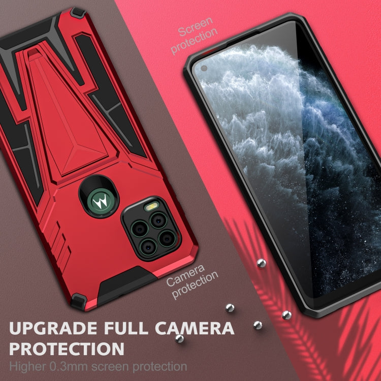 For Motorola Moto G Stylus 5G Super V Armor PC + TPU Shockproof Case with Invisible Holder