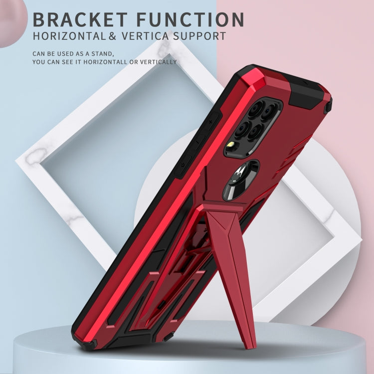 For Motorola Moto G Stylus 5G Super V Armor PC + TPU Shockproof Case with Invisible Holder