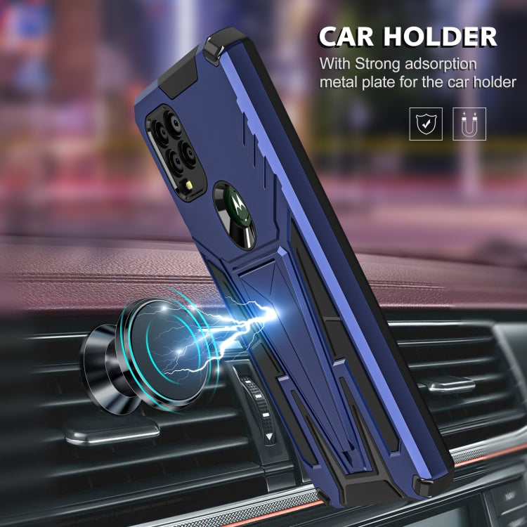 For Motorola Moto G Stylus 5G Super V Armor PC + TPU Shockproof Case with Invisible Holder