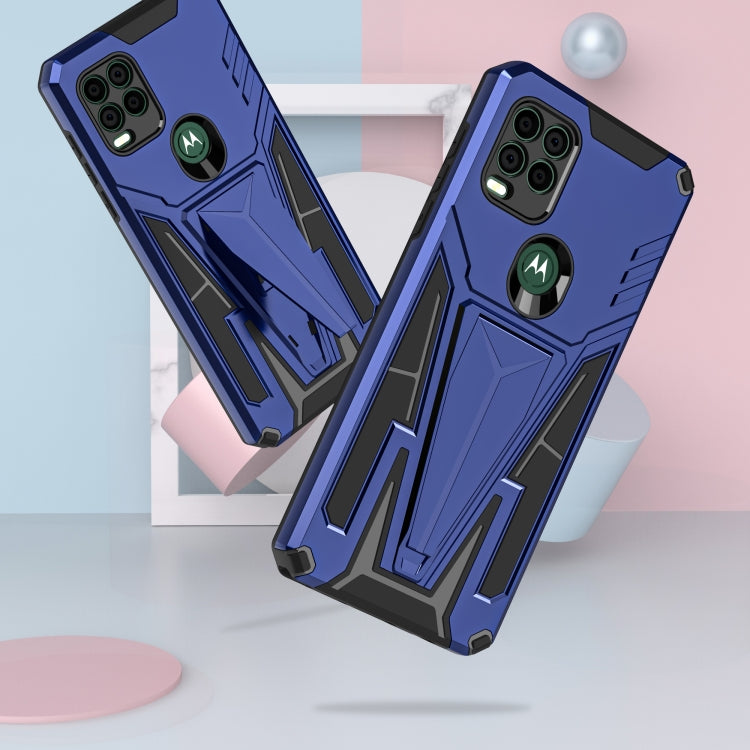 For Motorola Moto G Stylus 5G Super V Armor PC + TPU Shockproof Case with Invisible Holder